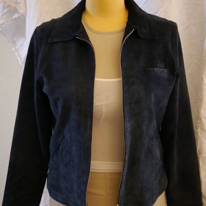 Atelier by B. Thomas Blue Washable Suede Jacket